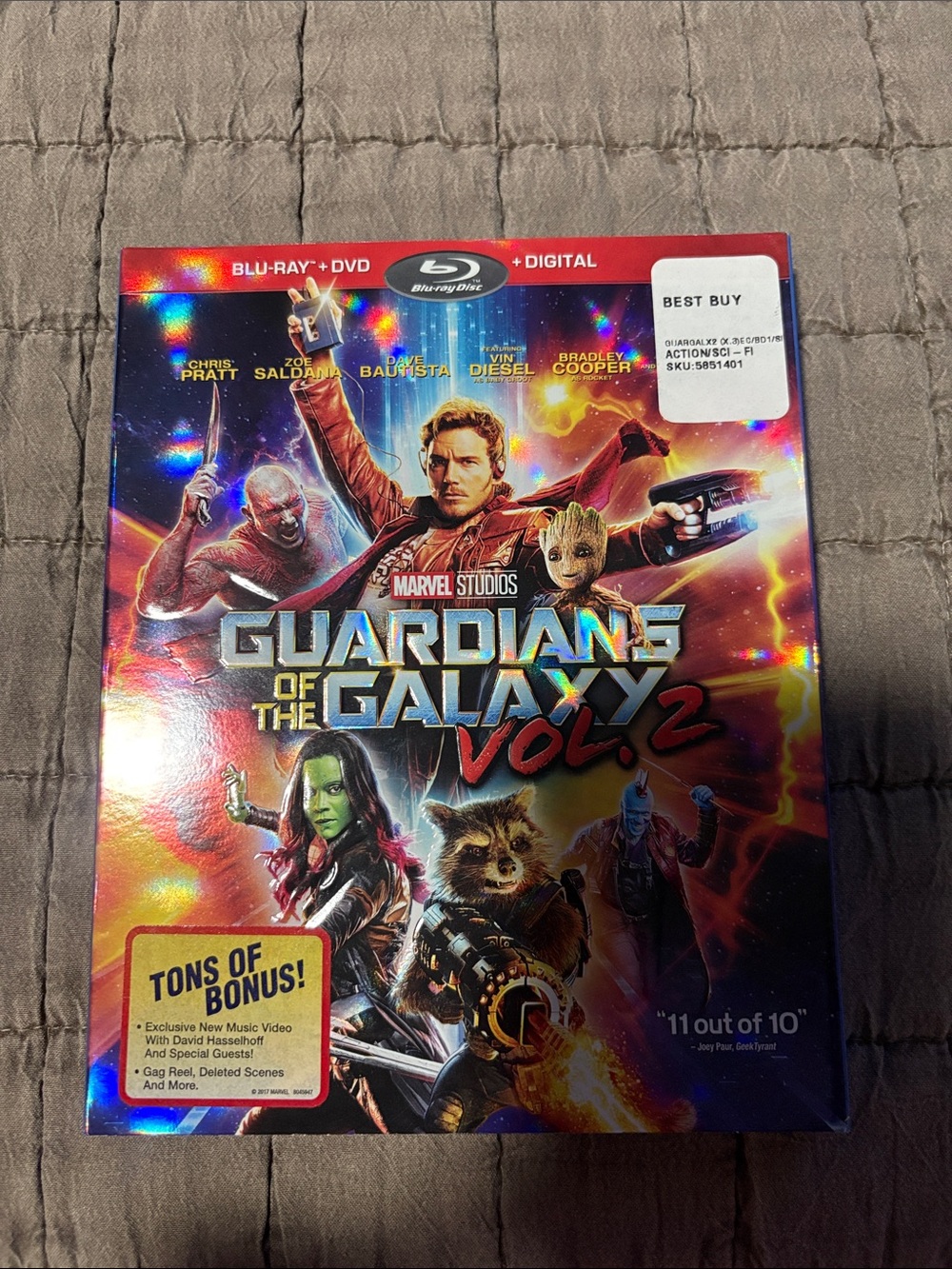 Guardians of the Galaxy Vol. 2 Blu‑ray + DVD (Holographic)